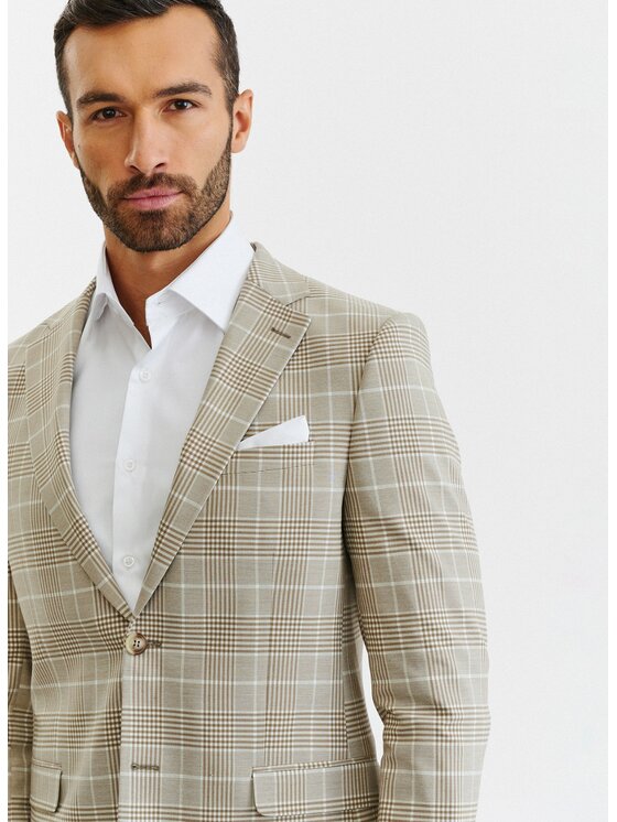 Pako Lorente Pako Lorente Marynarka P23SF-3G-027 Beżowy Slim Fit