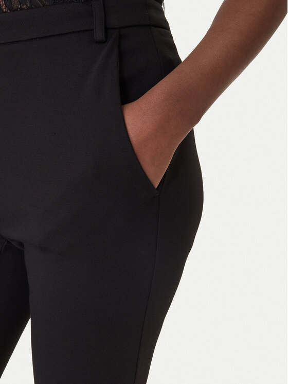 Patrizia Pepe Patrizia Pepe Medžiaginės kelnės 8P0823/A715-K103 Juoda Regular Fit