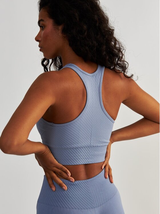BeShaped BeShaped Biustonosz sportowy Bezszwowy Femme Force Niebieski