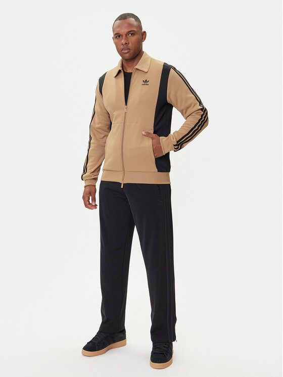 adidas adidas Bluză adicolor Panel JY1427 Bej Regular Fit
