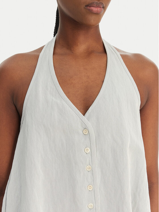 Eleh Eleh Bluză SS260092 Albastru celest Relaxed Fit