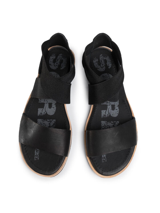 Sorel ella sandal black new arrivals