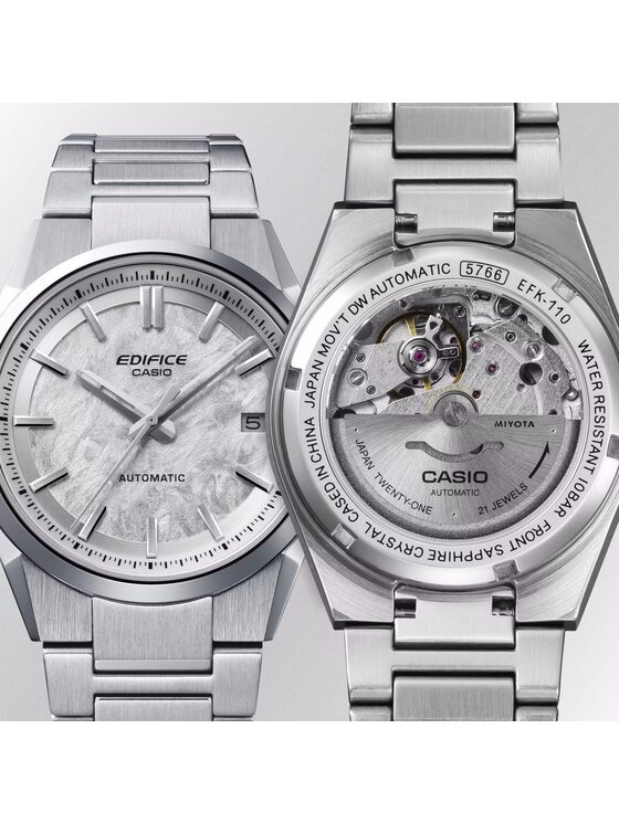 Casio Casio Zegarek EFK-110D-7AER Srebrny