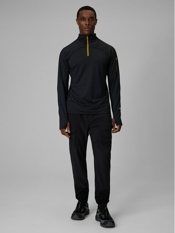4F 4F Spodnie outdoor TREKKING Czarny Regular Fit