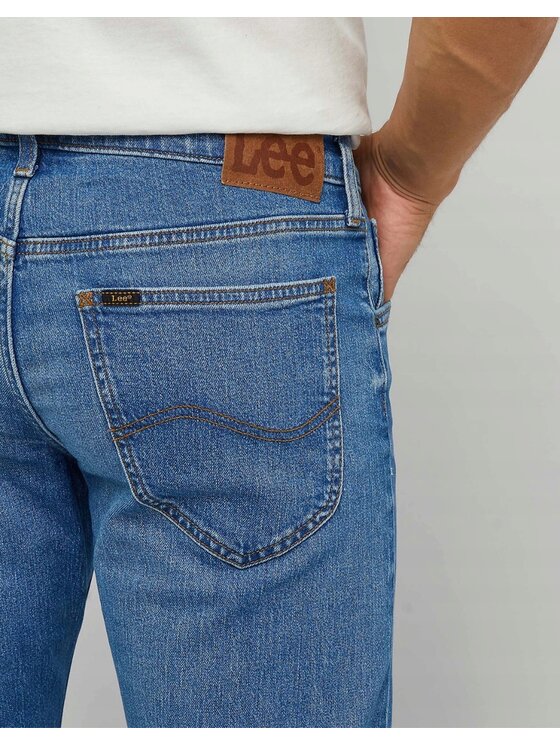 Lee Lee Jeansy Daren Zip Fly Niebieski Regular Fit