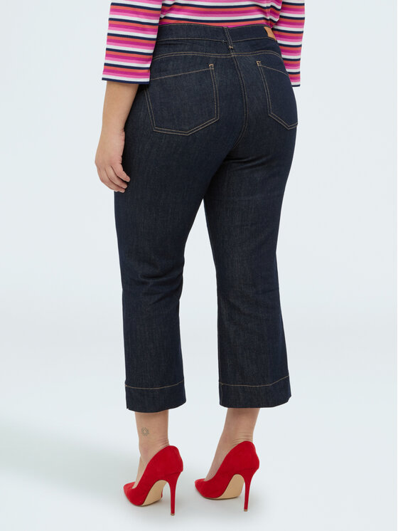 Fiorella Rubino Fiorella Rubino Jeansy P460T205259N034 Niebieski Cropp Fit