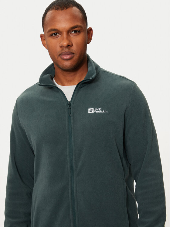 Jack Wolfskin Jack Wolfskin Флісовий реглан Taunus Fz 1711451 Зелений Regular Fit