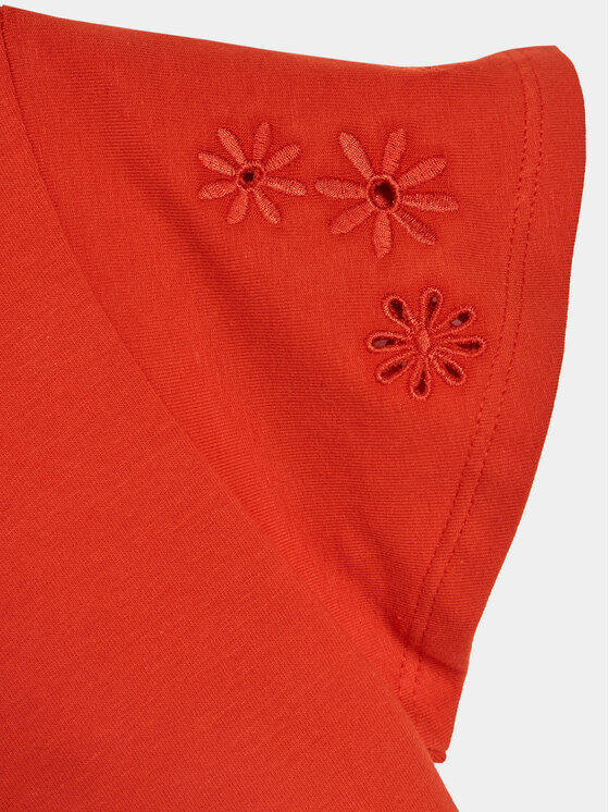 United Colors Of Benetton United Colors Of Benetton Majica 3P4ZC10I4 Rdeča Slim Fit