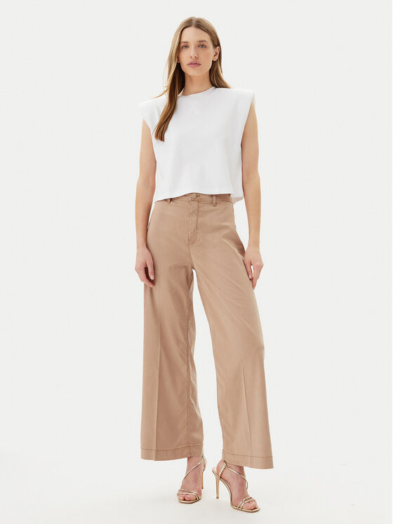 Guess Guess Džínsy W5GA1Y WH7B1 Hnedá Wide Leg