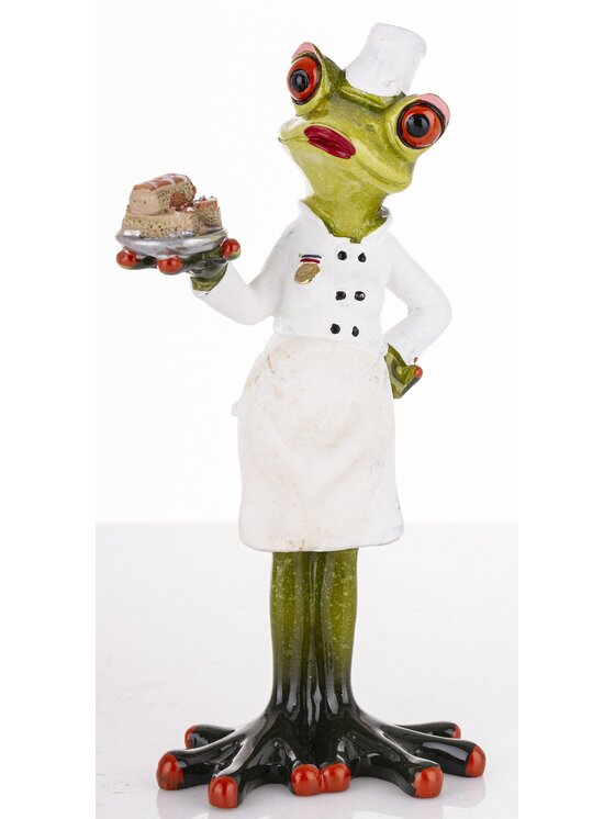 MIAhome MIAhome Figurka żabka FROGG z ciastkami w łapce Zielony
