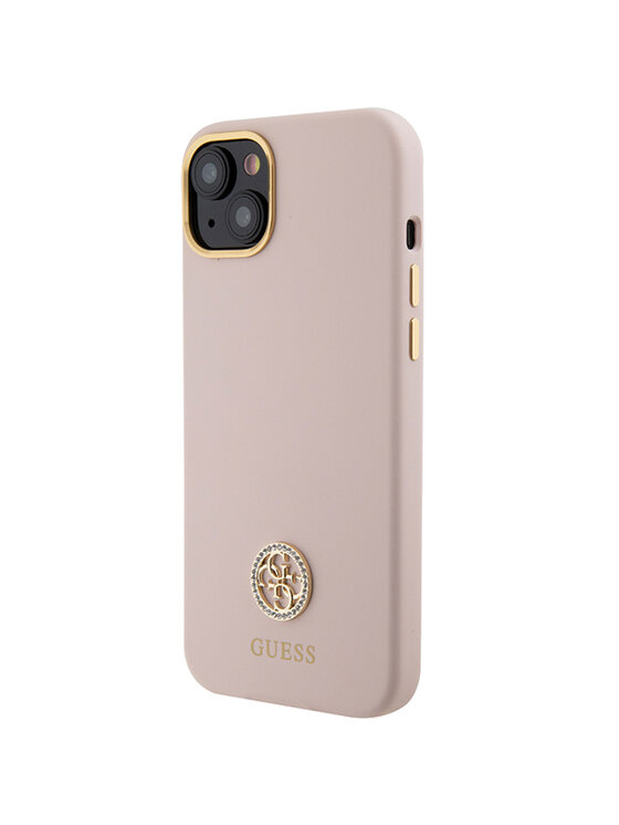 Guess Guess Etui na telefon iPhone 15 Różowy