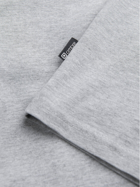 Ombre Ombre S dlouhým rukávem L171 Světle šedá Regular Fit