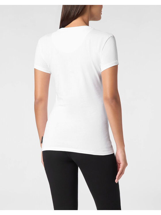 PHILIPP PLEIN PHILIPP PLEIN T-Shirt 9445 Bílá Skin Tight Fit