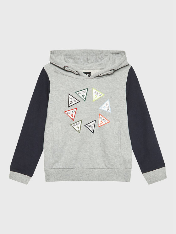 Felpa N3RQ04 KA6R3 Grigio Regular Fit