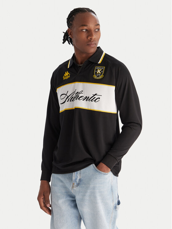 Kappa Kappa Pólóing Authentic Odran 321Y3PW Fekete Regular Fit
