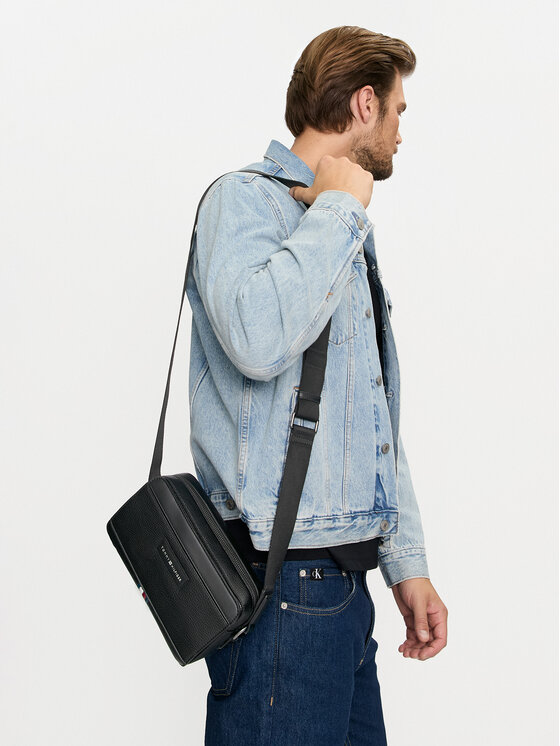 Tommy Hilfiger Tommy Hilfiger Geantă crossover Th Business Ew Reporter AM0AM12709 Negru