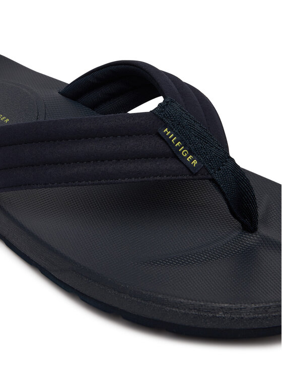 Tommy Hilfiger Tommy Hilfiger Japonki Molded Hilfiger Lth Beach Sandal FM0FM05802 Granatowy