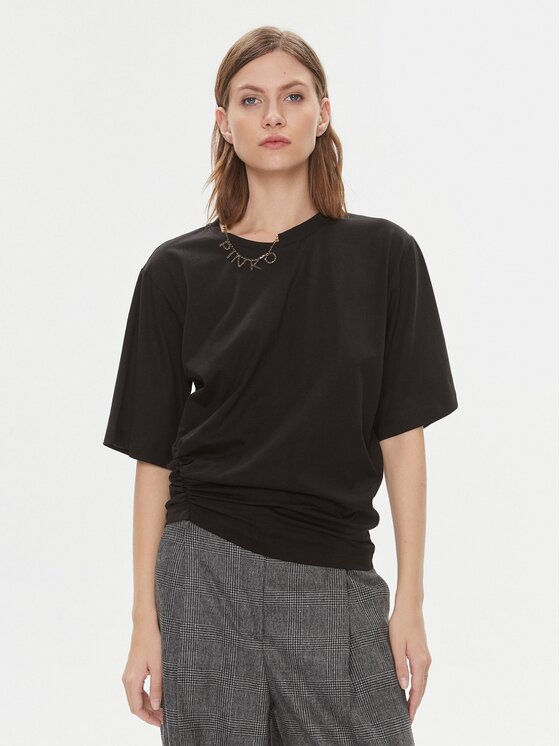 Pinko Tričko Tekkaman 102293 A1CQ Čierna Regular Fit