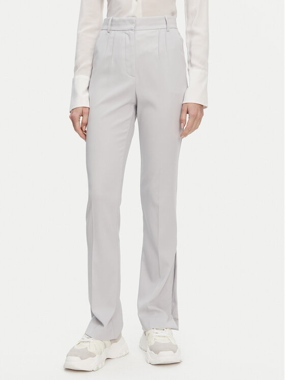 Patrizia Pepe Patrizia Pepe Pantaloni din material 8P0677 A6F5 S702 Gri Regular Fit