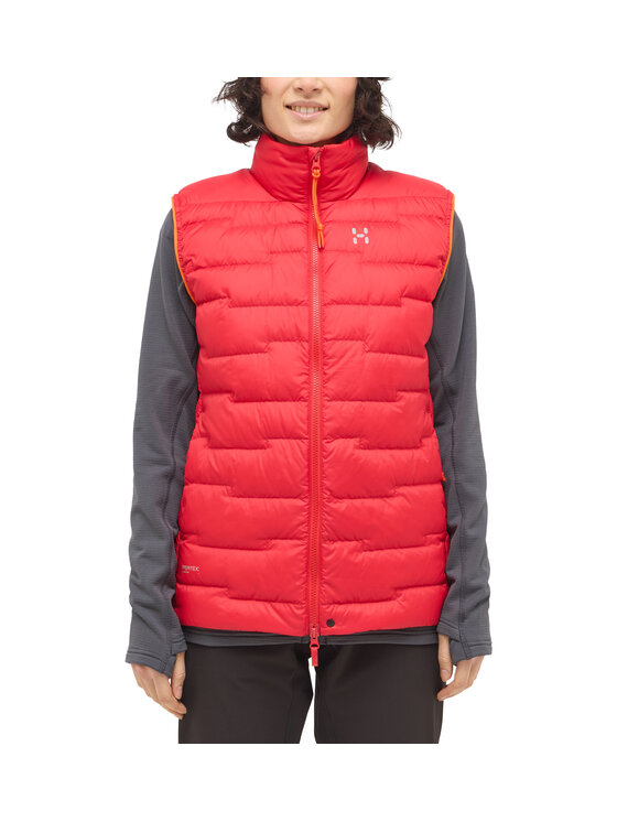 Haglöfs Haglöfs Kamizelka ROC Flash Down Vest Women Czerwony Regular Fit