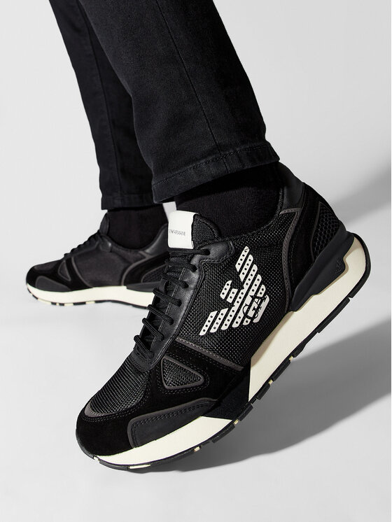 Emporio Armani Emporio Armani Sneakersy X4X289 XM499 Q428 Czarny
