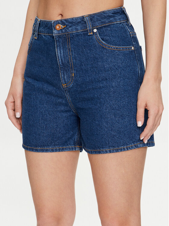 Mustang Mustang Džinsiniai šortai Charlotte 1015220 Tamsiai mėlyna Comfort Fit