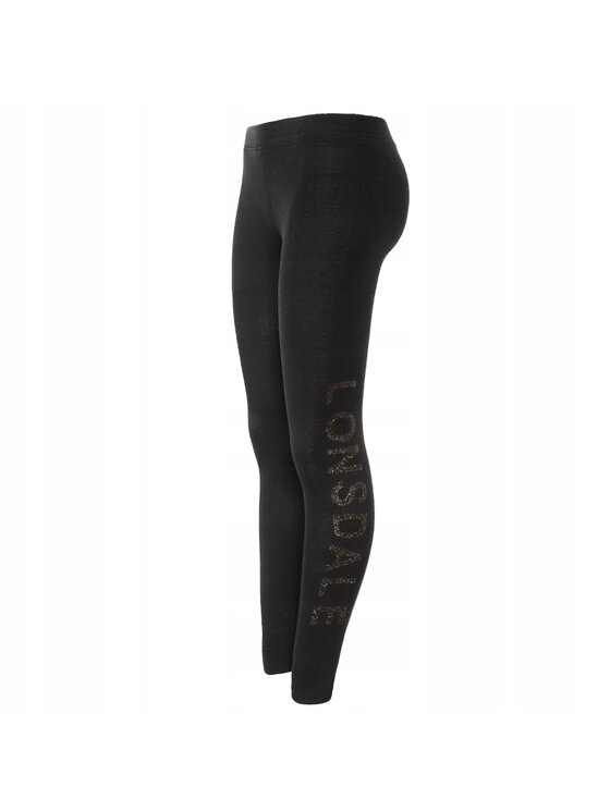 Lonsdale Lonsdale Legginsy 20180 Czarny Comfortable Fit
