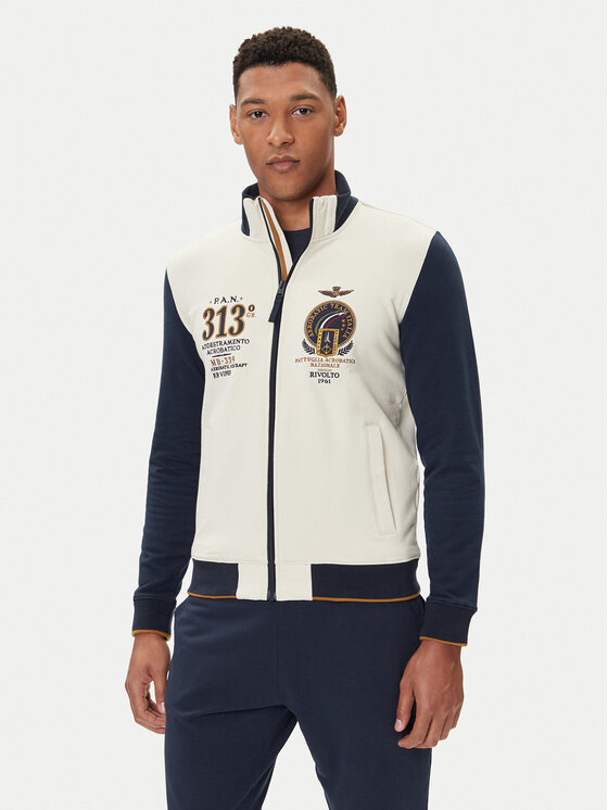 Aeronautica Militare Mikina 252FE2062UF00662 Béžová Regular Fit