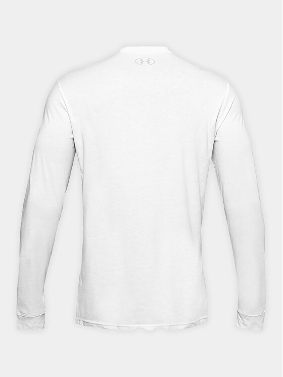 Under Armour Under Armour Marškinėliai ilgomis rankovėmis Ua Sportstyle Left Chest Ls 1329585-100 Balta Loose Fit