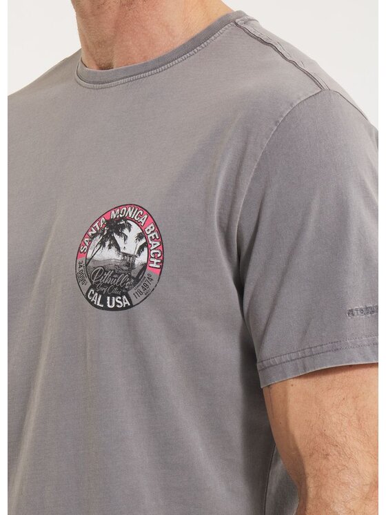 PITBULL PITBULL T-Shirt AUTOMATIC Szary Regular Fit