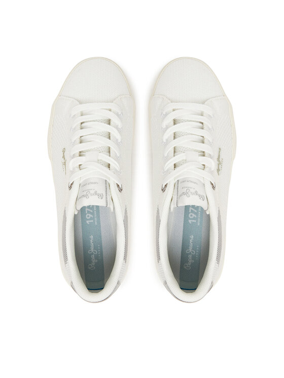 Pepe Jeans Pepe Jeans Sneakersy Kenton Knit PLS31601 Bílá