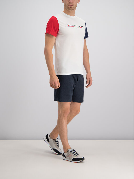 Tommy Sport Tommy Sport T-Shirt S20S200103 Λευκό Regular Fit