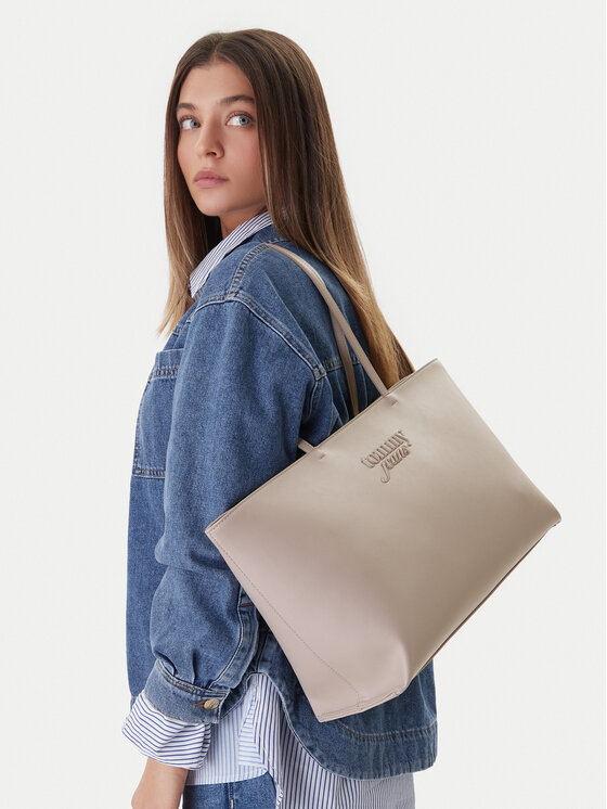 Tommy Jeans Tommy Jeans Geantă Tjw Must Tote AW0AW18455 Bej