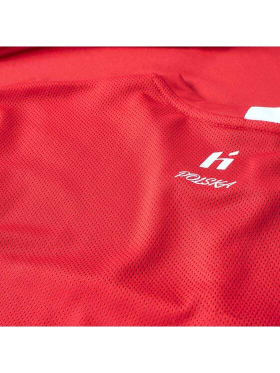 Huari Huari T-Shirt Alumini Poland Czerwony Short Fit