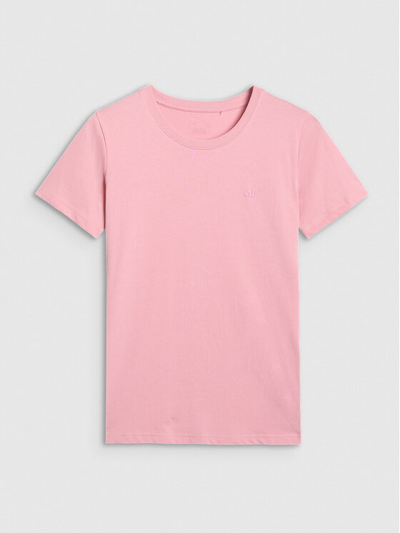 4F 4F T-Shirt NOS Ανοιχτό ροζ Regular Fit