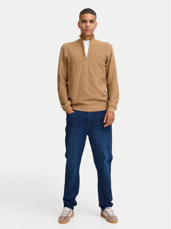 Blend Blend Sweter 20718078 Beżowy Regular Fit