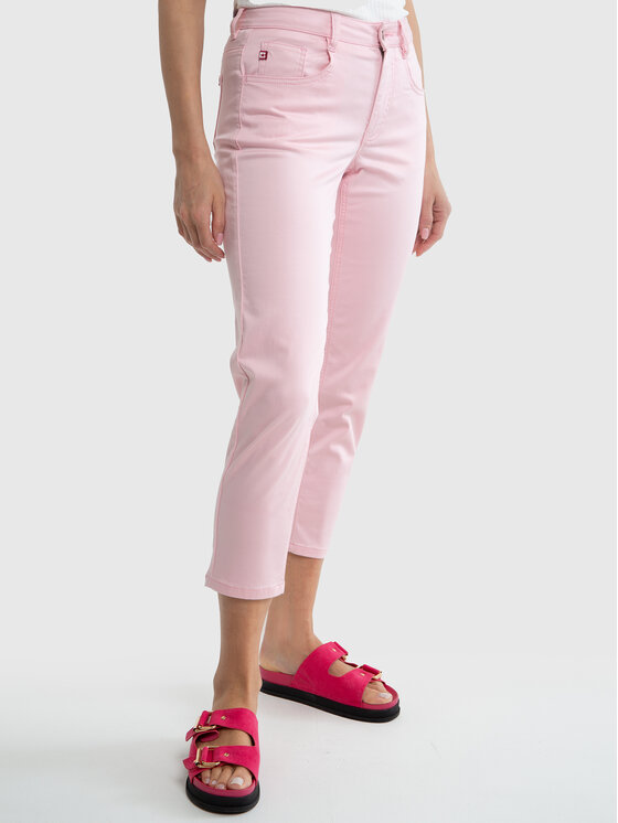 BIG STAR BIG STAR Spodnie materiałowe LUCIA Różowy Tapered Fit