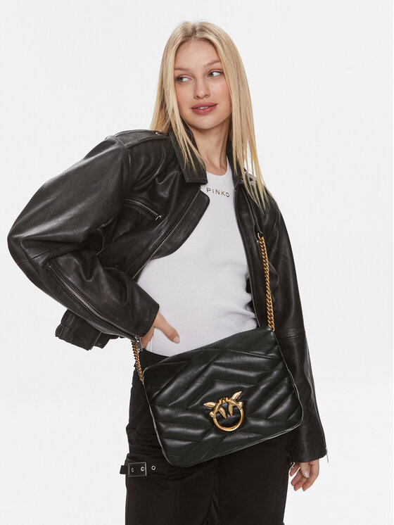 PINKO Pinko Ročna torba Love Click Classic Puff AI 23-24 PLTT 101585 A1ET Črna