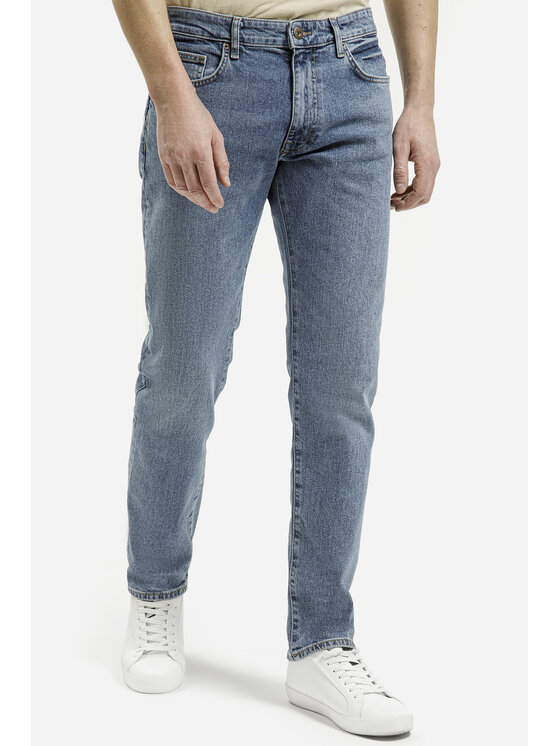Cross Jeans Cross Jeans Jeansy C 132-152 Niebieski Straight Leg