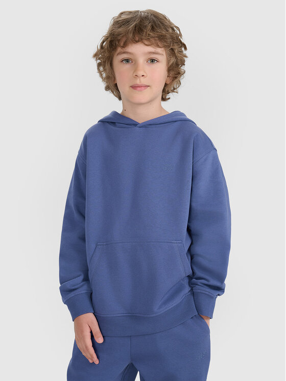 4F 4F Bluza BASIC+ Niebieski Oversize