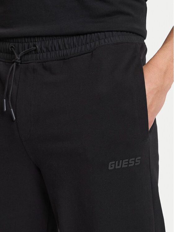Guess Guess Donji dio trenerke Z6GB01 K2834 Crna Regular Fit