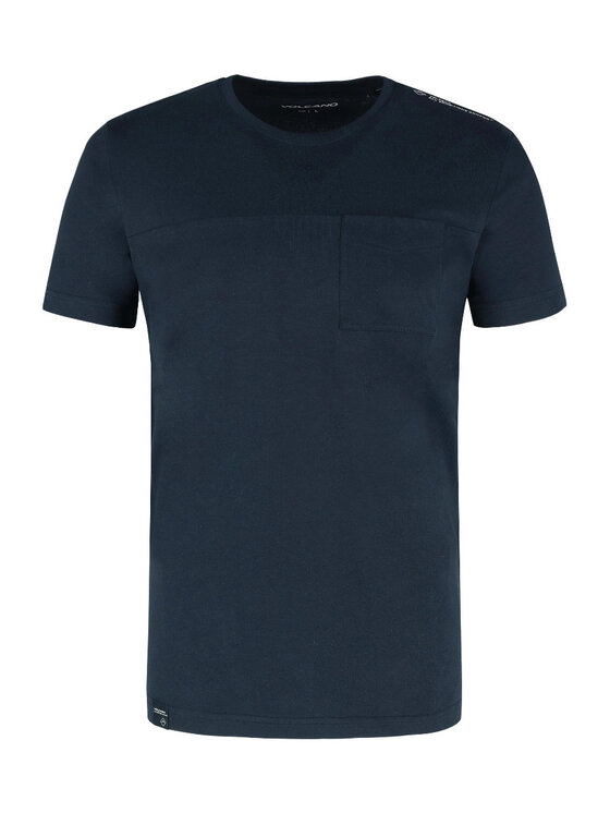 Volcano Volcano T-Shirt T-JORD Niebieski Regular Fit