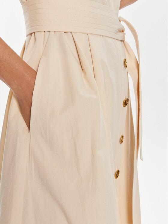 TWINSET TWINSET Hemdkleid 241TT2051 Beige Loose Fit