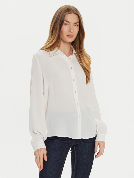 Motivi Košeľa 5064Q100682N Écru Regular Fit