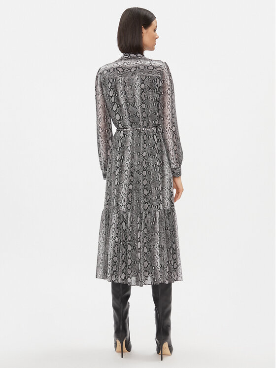 MICHAEL Michael Kors MICHAEL Michael Kors Rochie tip cămașă MH381QOABE Gri Regular Fit