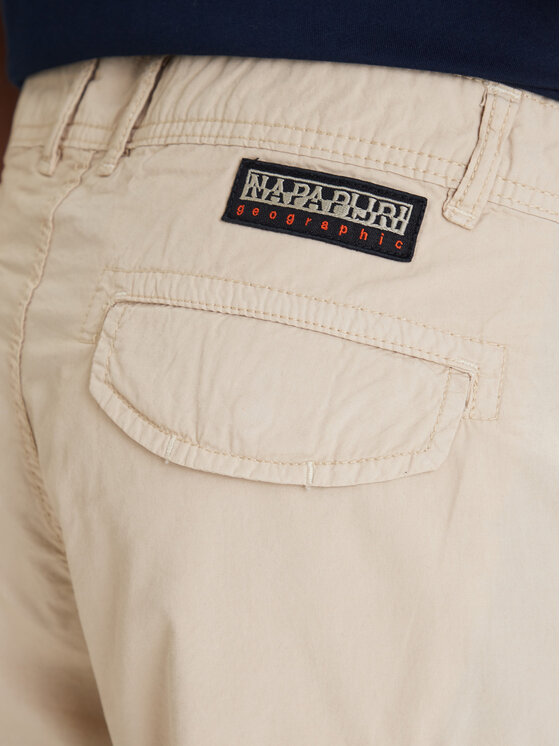 Napapijri Napapijri Σορτς υφασμάτινο Noto 2.0 NP0A4HOQ Μπεζ Regular Fit