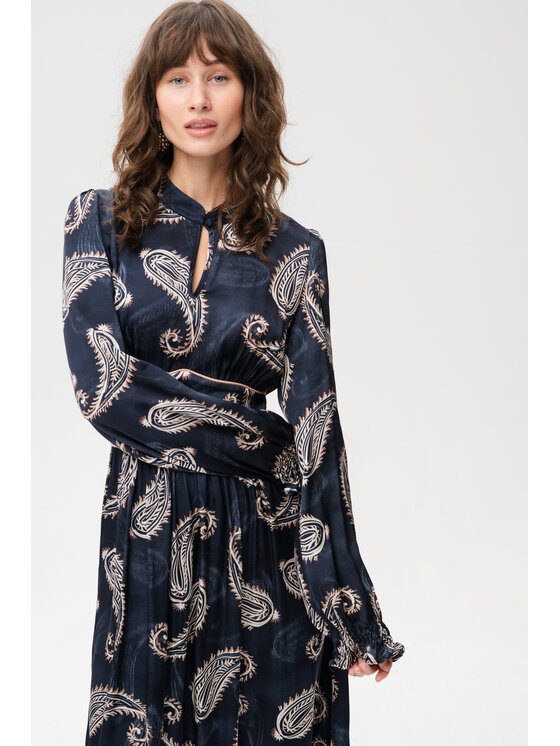 blue shadow blue shadow Sukienka codzienna Matylda-2 Szary Regular Fit
