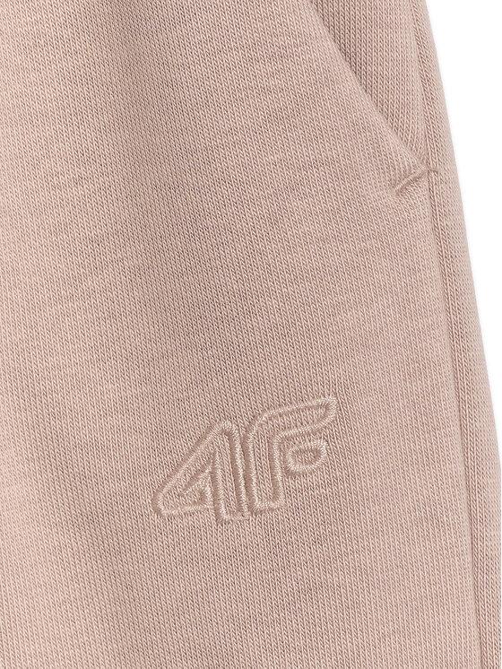 4F 4F Spodnie dresowe BASIC+ Beżowy Regular Fit
