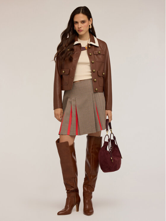 Motivi Motivi Gonna midi 1264Q001126N0V2 Marrone A-Line Fit