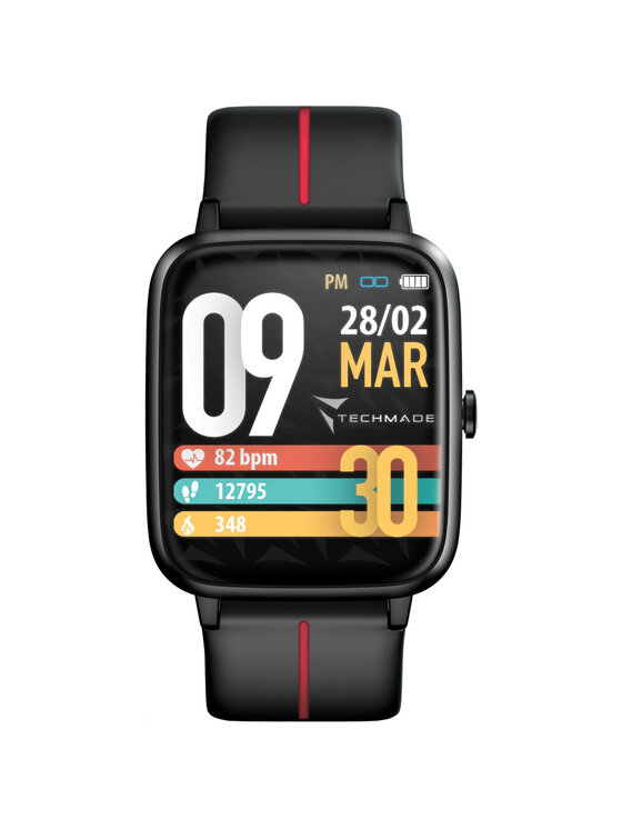Techmade Techmade Zegarek 8099990144841 Czarny